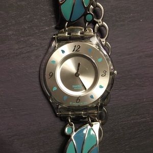 Women’s Swatch watch stainless/water resistant